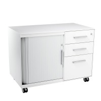 Celia Mobile CADDIE 900 wide Satin white/white tambour