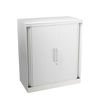 Celia tambour door 1050H x 900W x 500D white/white tambour