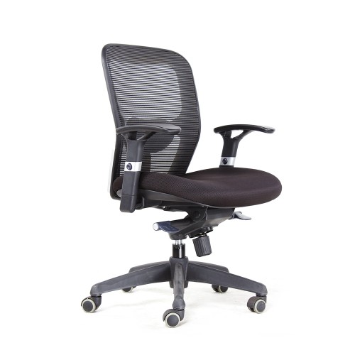 Bob 203 Medium back chair Black mesh 1